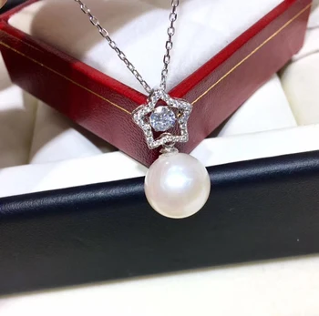 

Shining Star 925 Sterling Silver Necklace Set Findings Jewelry Settings Mountings Parts for Akoya Edison Pearls, Coral, Jade