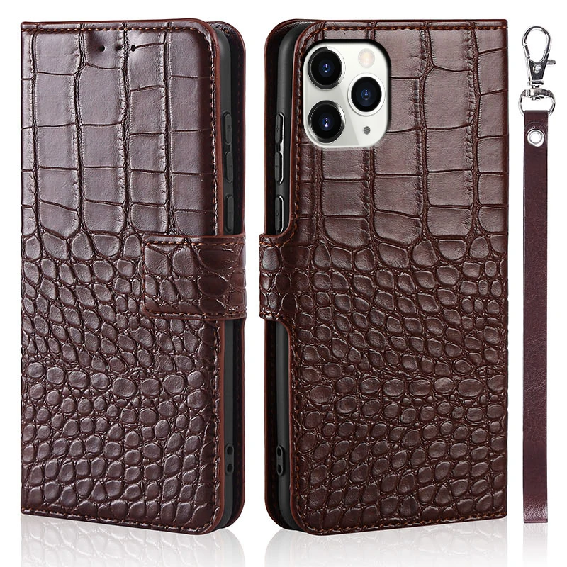 

Crocodile Leather Phone Case For iPhone11 11 Pro Max 2020 Cover