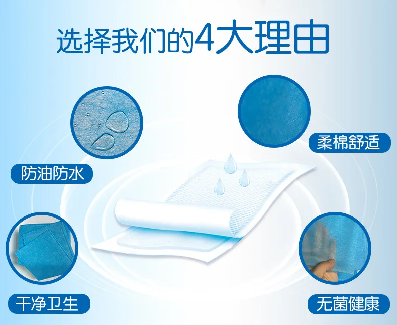 

Massage Nursing Care Beauty Salon Disposal Bed Sheet Pad Single Convention Mattress 60*80 Sterile Coated Film dan dian Single Pa