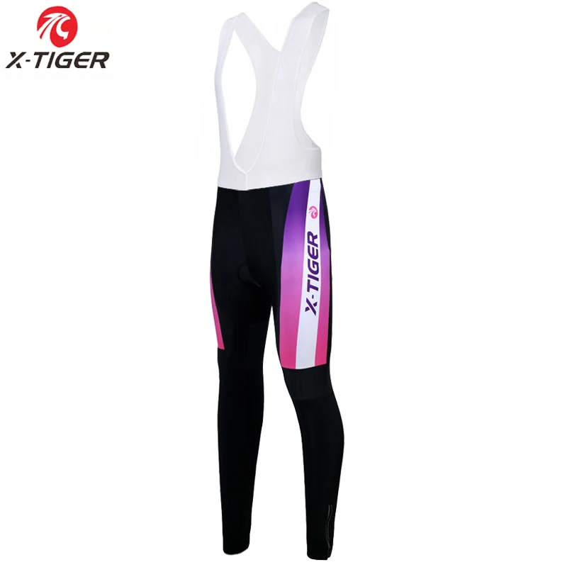Bib Pants X-Tiger Женская Осенняя дышащая одежда для велоспорта/Одежда для горного велосипеда Ropa Ciclismo/Набор Джерси для велоспорта - Цвет: Bib Pants