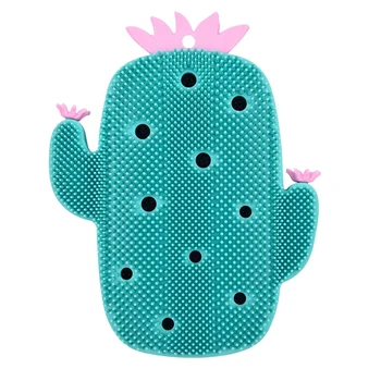 

Creative Cactus Design Silicone Brush Massage Bath Brush Face & Body Scrubbers Bathroom Shower Brushes-ABUX