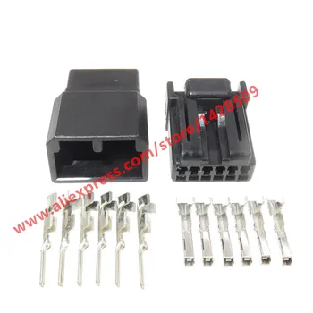 

5 Sets 6 Pin Female Male Automotive Connector Wire Harness Plugs 175507-2