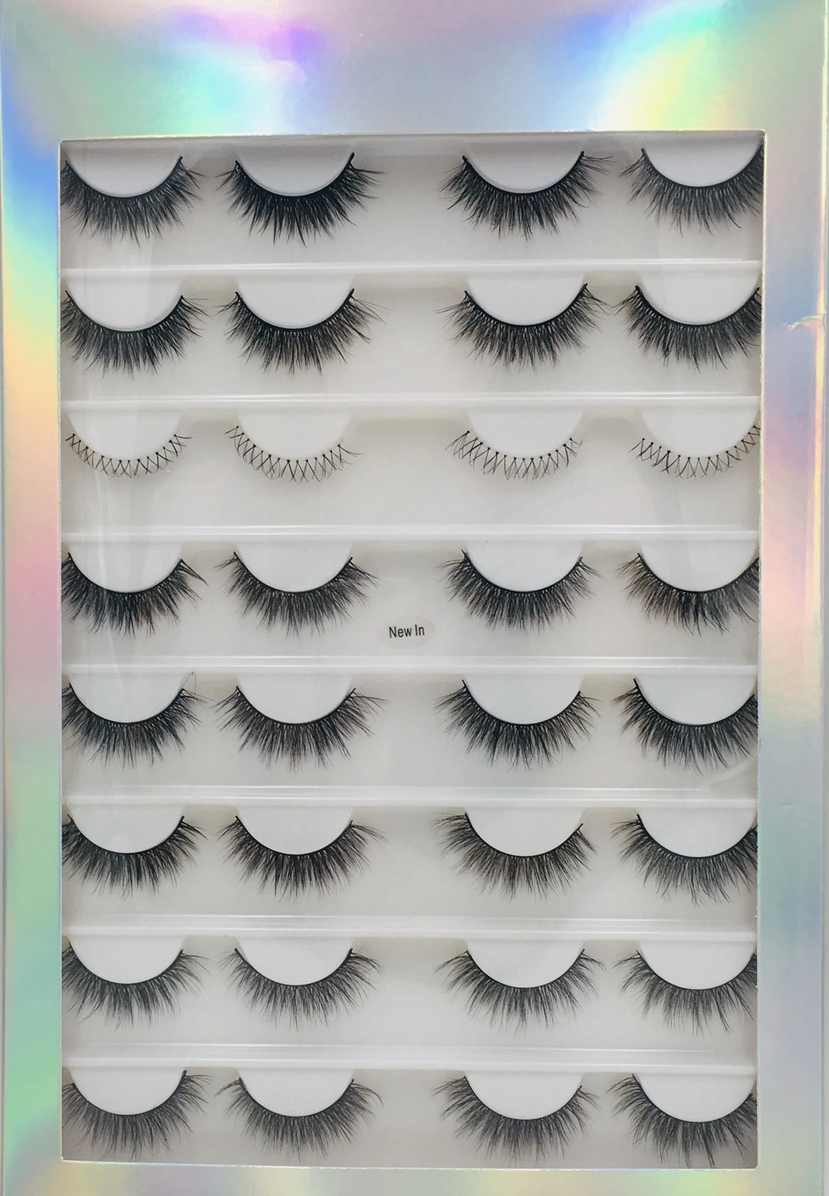 16pair 18 18 пар Мультипак 3D Мягкие норковые Накладные ресницы ручной работы пушистые длинные ресницы натуральные инструменты для макияжа глаз Искусственные ресницы - Цвет: 16pair 18