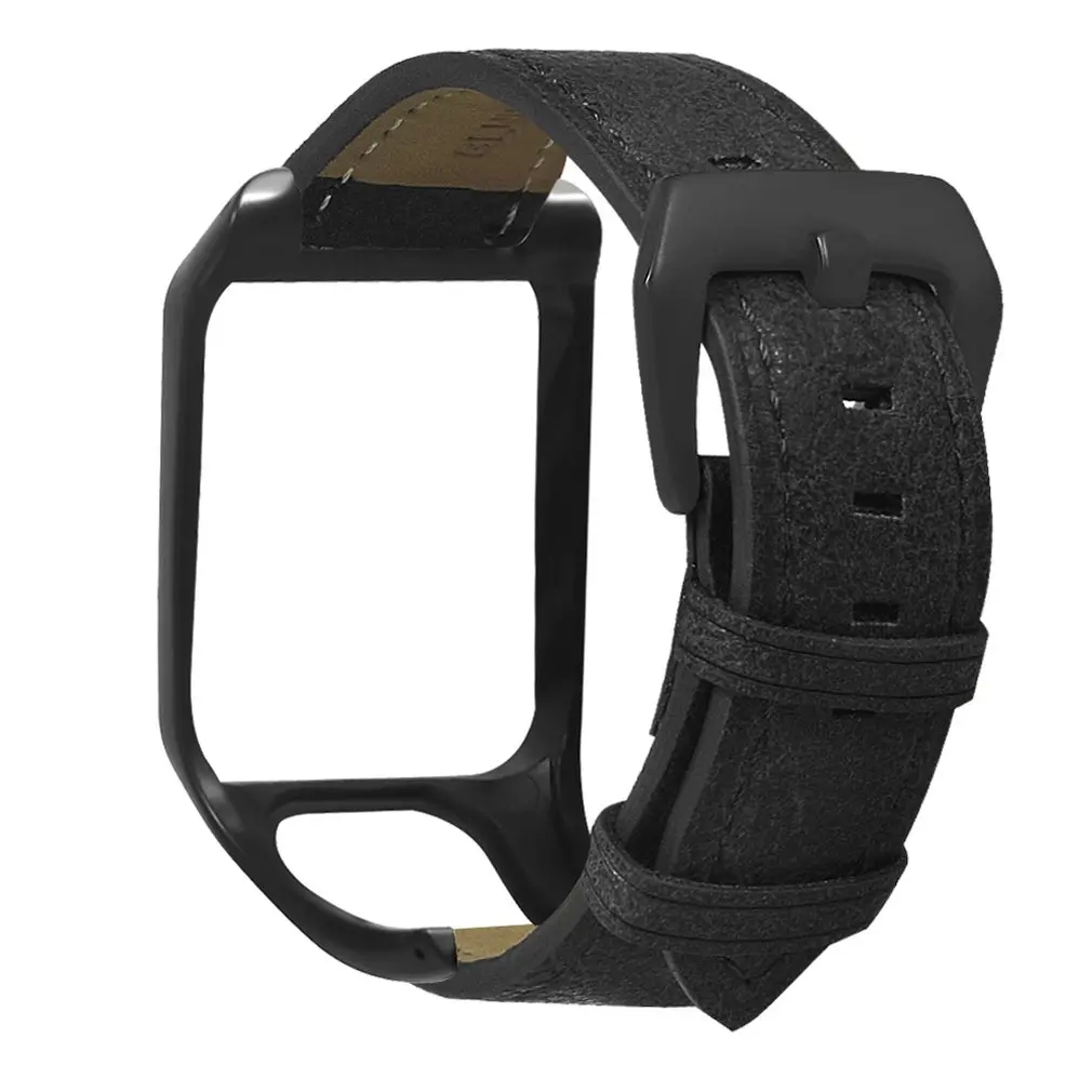 

For Tomtom Runner3 For Tomtom Adventurer Stainless Steel Plating Buckle Leather Strap Professional Fashion Simple Design
