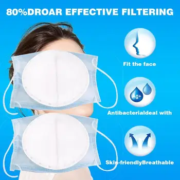 

50pcs/box Disposable Mask Filter Non-woven Fabric Three-layer Mask Filter Replacement Mask Inner Pad Three-layer Protection