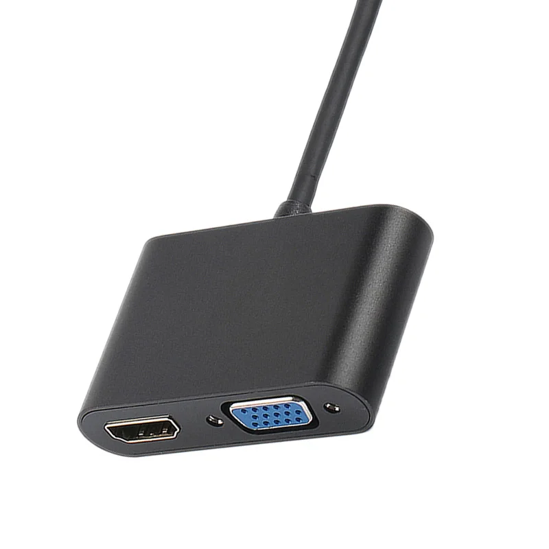 USB C к HDMI 4K VGA адаптер 3 1 type видео конвертеры для 2017 Новый Macbook Pro/Chromebook Pix|Адаптеры