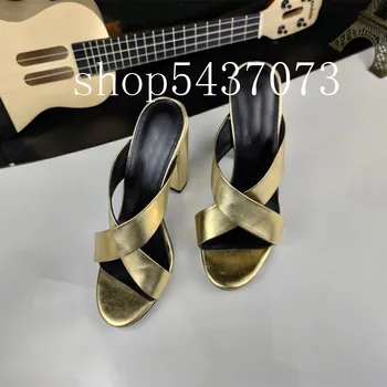 

Women's sandals brand designer high-heeled slippers 2020 new summer leather ladies sandals fashion and elegant design ladies san