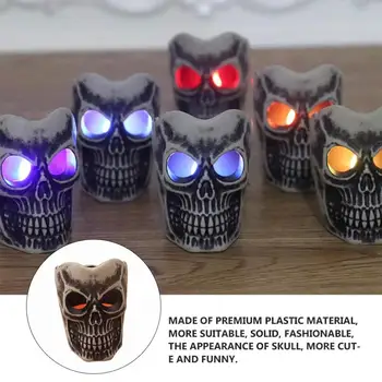 

Resin Creative Skull Candlestick Add Festival Atomosphere Candle Stand Horrible Haunted House Skeleton Candle Wall Plastic Hall