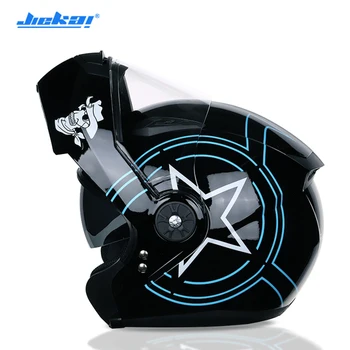 

JIEKAI 115 Motorcycle Helmet men WINTER Motorbike Double Visor biker Racing Helma Motocross Double Visor LINER REMOVE Helmets