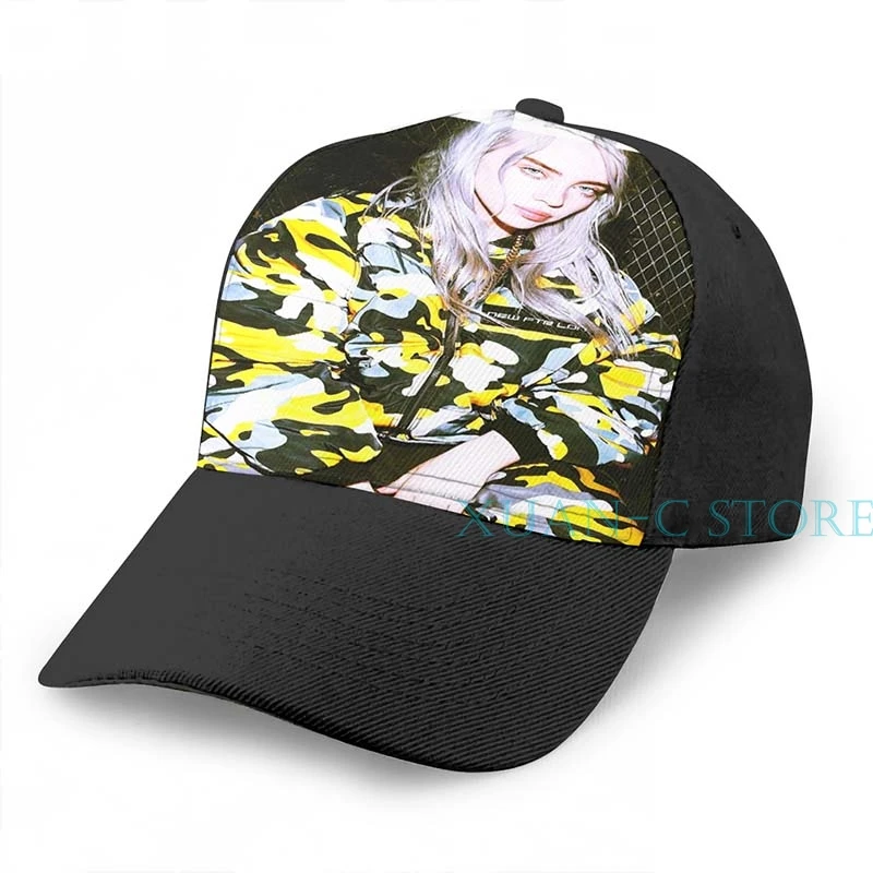 BILLIE EILISH баскетбольная Кепка(9) для мужчин и женщин модная черная шляпа унисекс с принтом