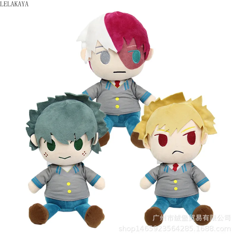 23 см, японское аниме, My Hero Academy, плюшевая игрушка Todoroki Shoto Midoriya izku Bakugou, кацуки, мягкая подвеска, мультяшная кукла, подарок