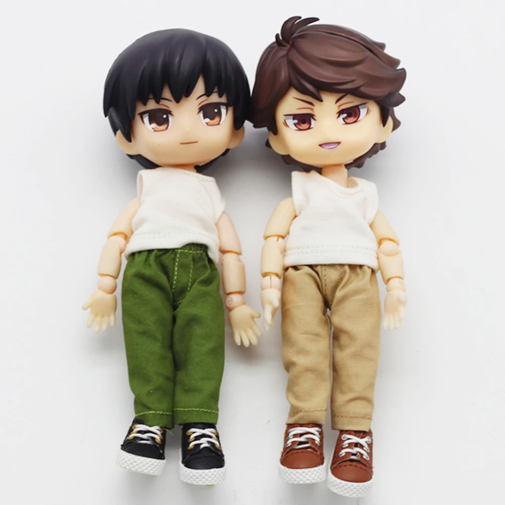 Doll Accessories Doll Clothes Ob11 Baby Jeans for 1/12 BJD Doll Obitsu11 Baby Accessories Clothing