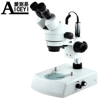

Factory Direct Binocular Stereo Microscope Optical Industrial Microscope 7x-45x Continuous Zoom Stereo Microscope