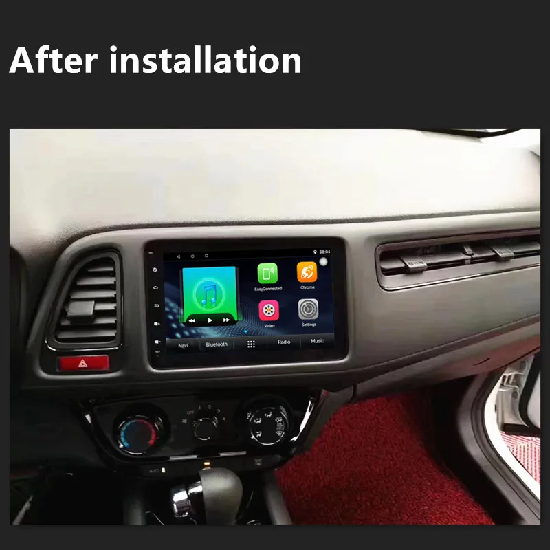 Автомобильный мультимедийный плеер 1din с Android 8 1 gps навигацией радио для Honda Vezel HR V