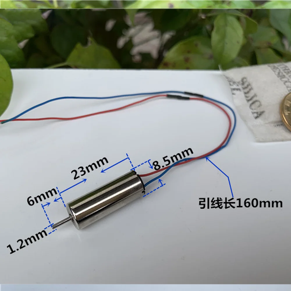 1PCS 8523 85*23mm DC 3.7V 50000RPM Ultra-High Speed Strong Magnet Coreless Motor CW CCW 1.2mm Output Shaft DIY Drone Quadcopter |