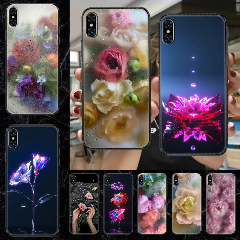 Романтичный чехол для телефона с цветочным рисунком корпус iphone 5 Женский 2 6 6s 7 8 12