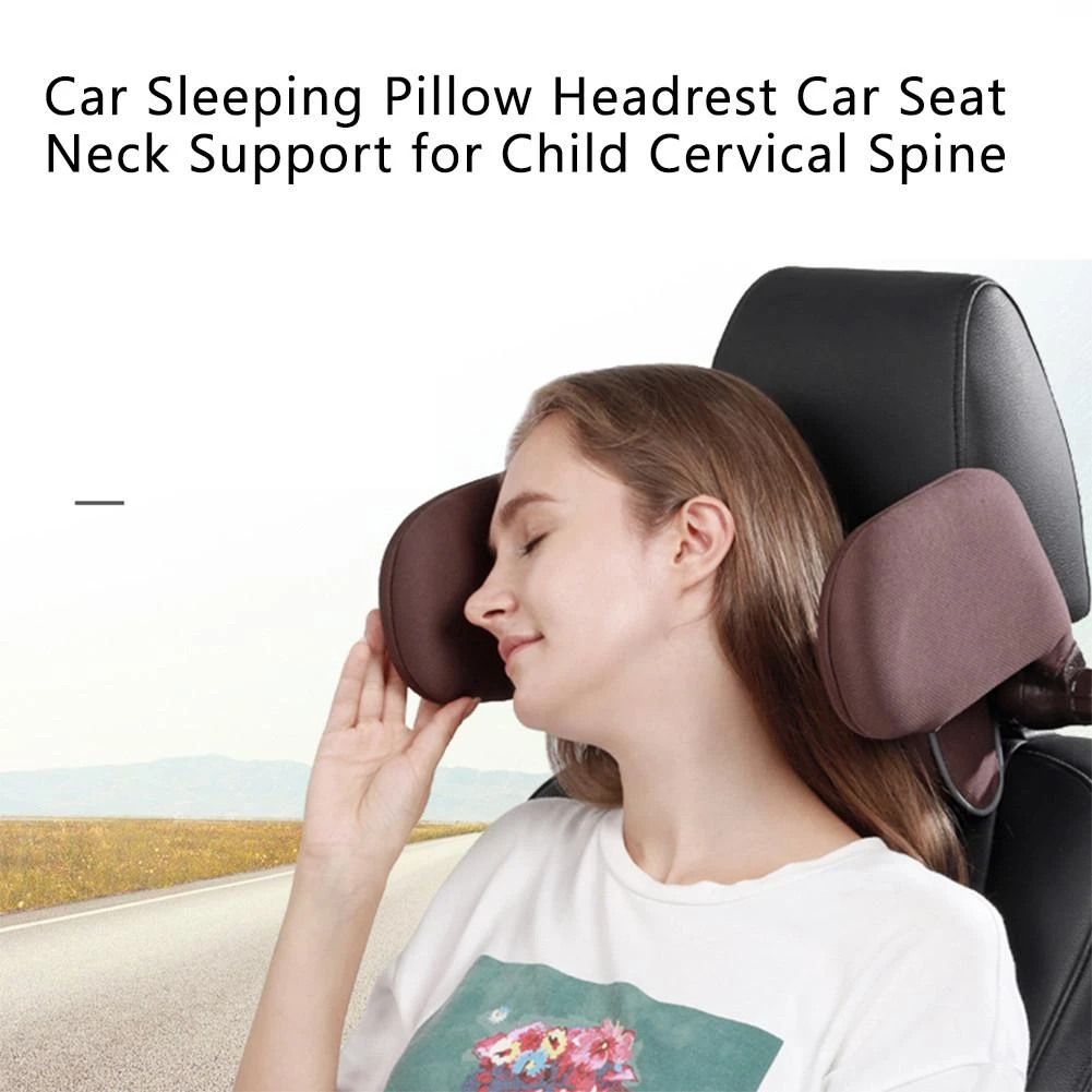 Auto Slapen Kussen Hoofdsteun Autostoel Neksteun Memory Foam Pad  Verstelbare Breedte Hoogte Voor De Meeste Auto 'S Met Hoofdsteunen -  AliExpress Automobiles \u0026 Motorcycles