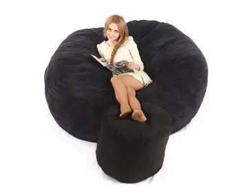 

Beanbag sofa with micro suede lazy sofa for living room beanbag chair lounger bean bag cover
