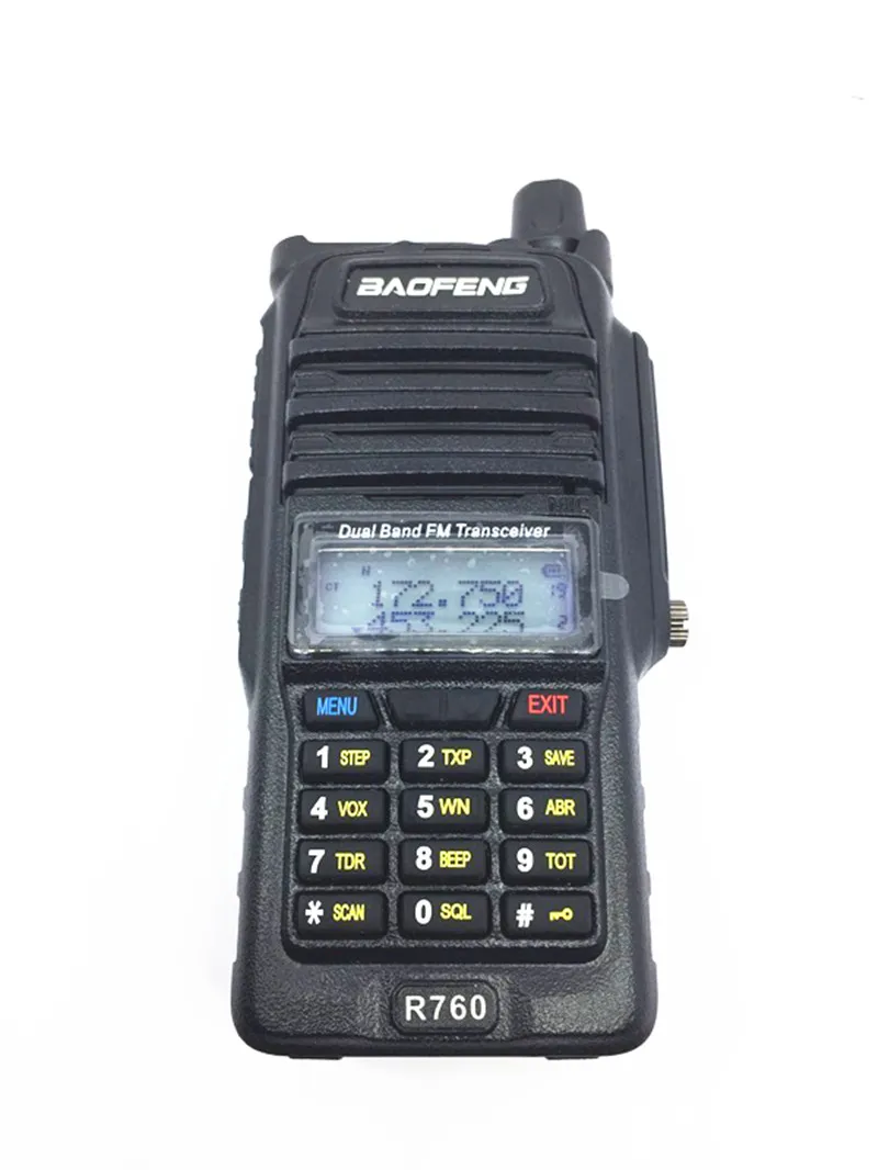 Baofeng BF-R760 водонепроницаемый переговорный с наружным офисным двойным дисплеем и двойным резервным УФ рации