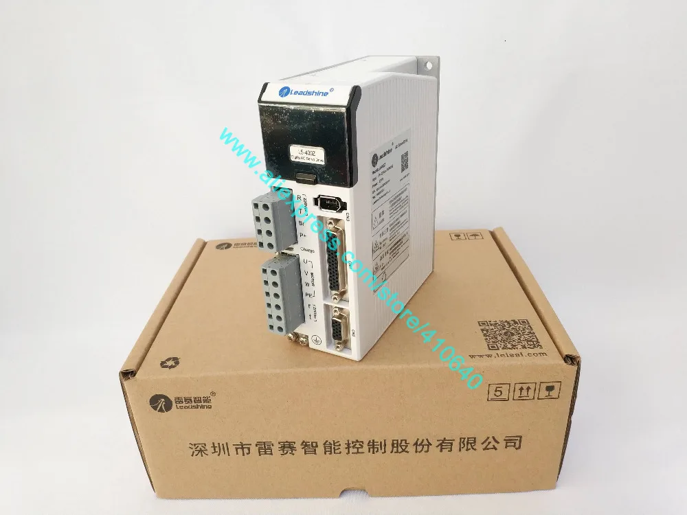 EL5-P0200 Leadshine 400 W L5-400Z AC привод с серводвигателем и 200 Вт Leadshine AC Серводвигатель ACM6002L2H-B0-D-SS с кабелями Connecor