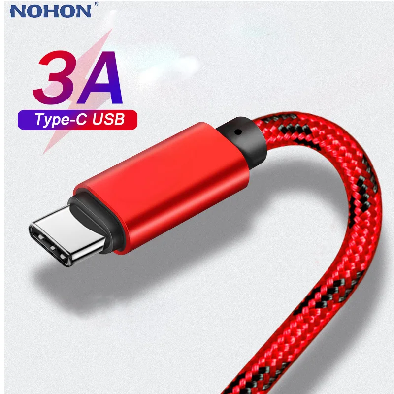 USB Type C зарядный кабель для Xiaomi Redmi Samsung S7 Huawei Быстрая зарядка USBC исходный передачи