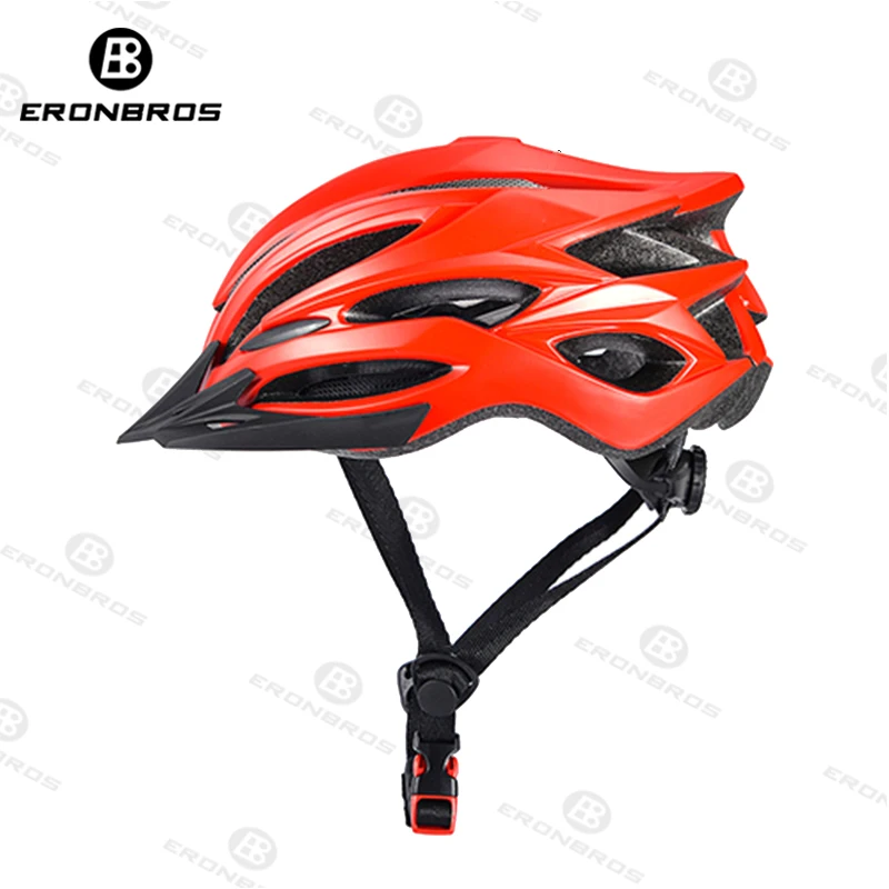 Bicycle Cycling Helmet Ultralight EPS+PC Men Women MTB Road Bike Helmet Air Vents Integrally-mold Cycling Helmet Safely Cap - Цвет: Красный