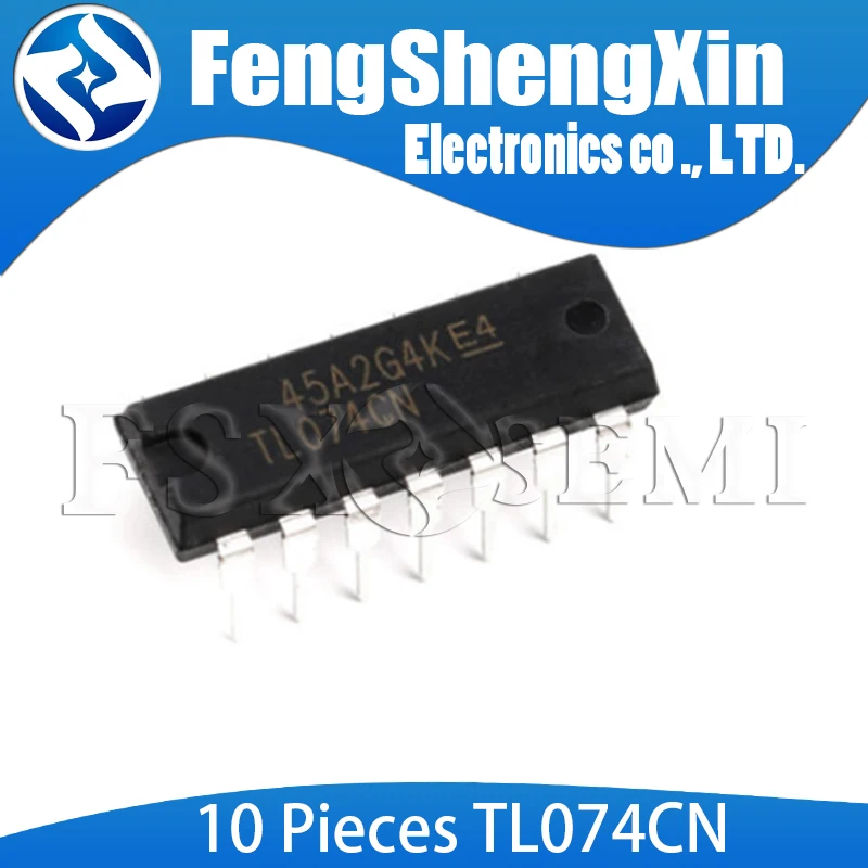 

10pcs/lot TL074 DIP14 TL074CN DIP-14 Operational amplifier IC