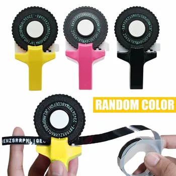 

Mini Manual DIY Embossing Label Maker Printer Lettering Typewriter for 3D Embossing Manual Tape Lettering Machine Supplies