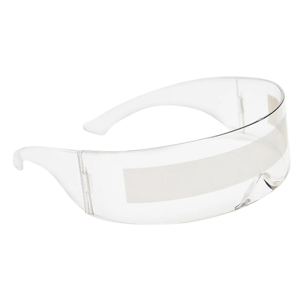 3x Novelty Robot Alien Narrow Sunglasses Futuristic Party Anime Mirrored Glasses