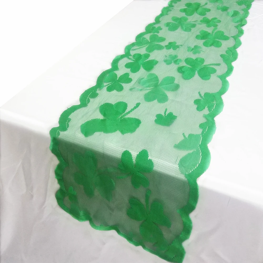Скатерть для стола st Patrick Shamrock с изображением клевера зеленого листа вечерние