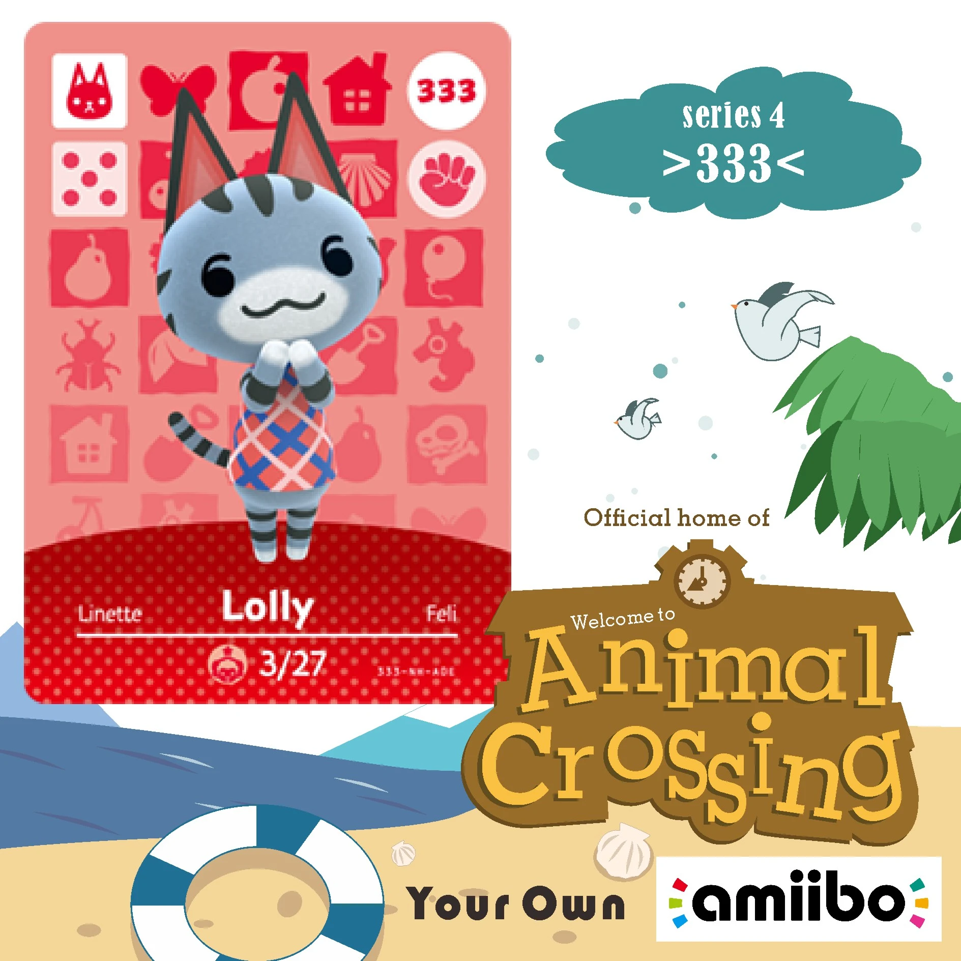 333 Animal Crossing Lolly Animal Crossing Amiibo Lolly Amiibo Lolly Villager  Amiibo Card New Horizons NFC Card for NS Games|Access Control Cards| -  AliExpress