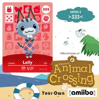 

Amiibo Animal Crossing Amiibo Lolly 333 New horizons Welcome Amiibo Villager Card 333 Lolly for NS Game Season Set Series 4
