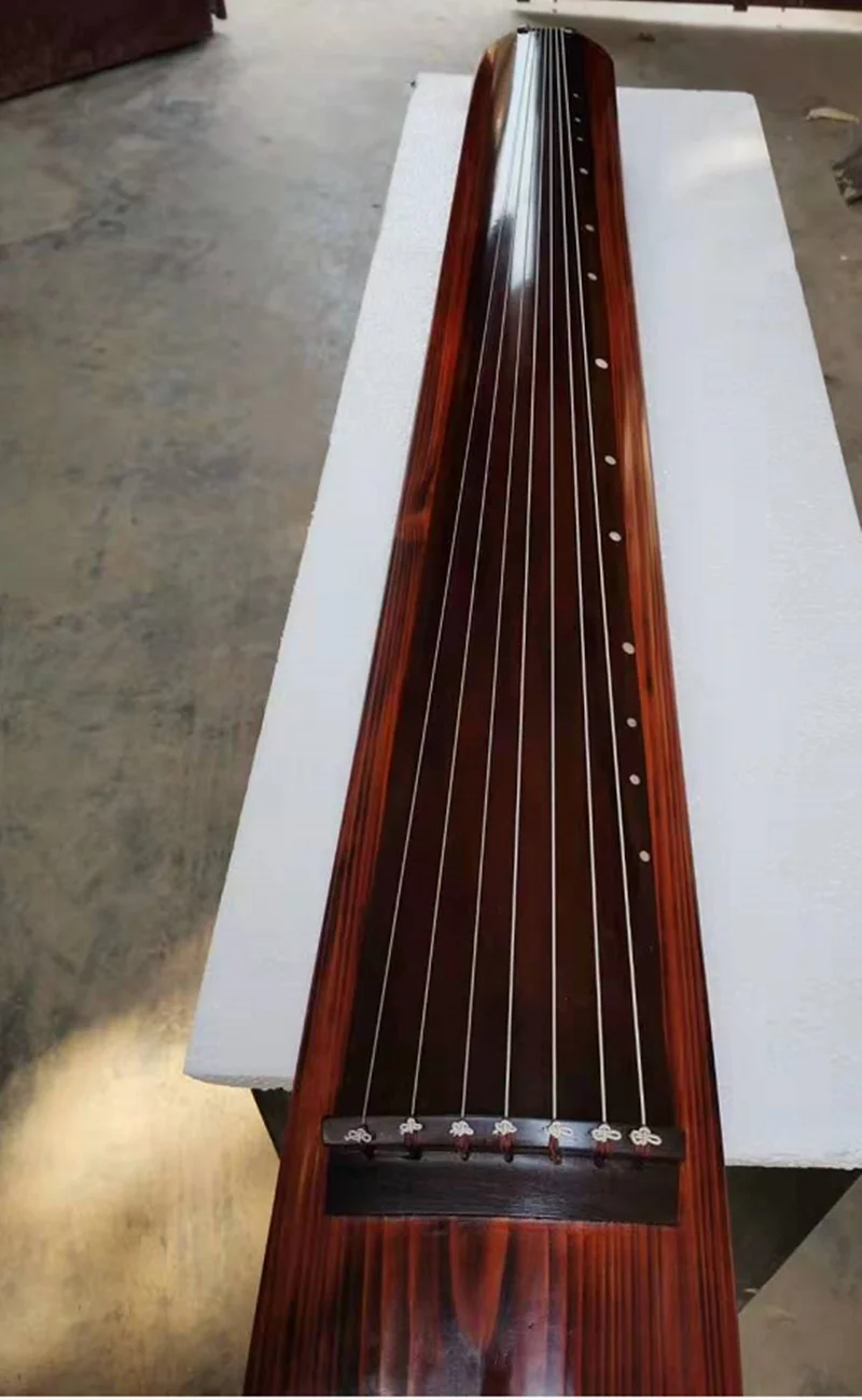 Chinese Guqin KuMu LongYin Old fir Wood Handmade professional high Level Guqin 7 strings Zither Music instrument