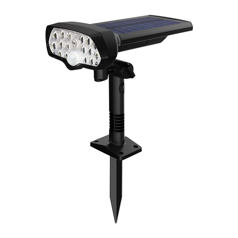 Adjustable Angle Bright ABS Easy Install Wall Mount 16 LED Body Induction Plug In Solar Light Dual Use Garden Lawn Outdoor | Освещение