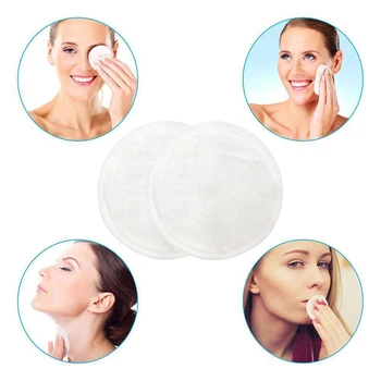 

16PCS Bamboo Fiber Makeup Remover Pads Portable Soft Reusable Wipes Pad Round With Mesh Bag Facial Cleaning Makeup