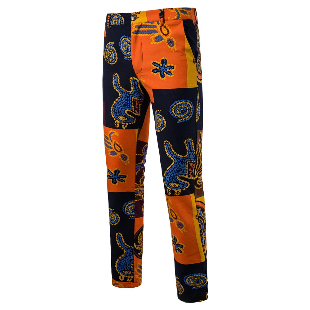 

Man Nation Wind Printing Western-style Trousers K62