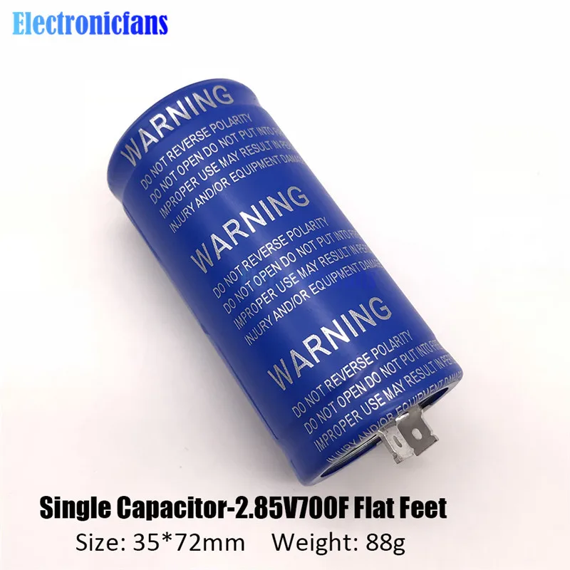 2,85 V 700F сверх яркий конденсатор 35*72 мм флаг футов два фута 2.85V700F супер конденсатор для Автомобильный Выпрямитель тока высокочастотный низкий ESR