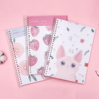 

1 pc Kawaii B5 Coil Notebook Pull-out Loose-leaf Notebook Large Planner Book Agenda To do list Stationery School Office Supplies