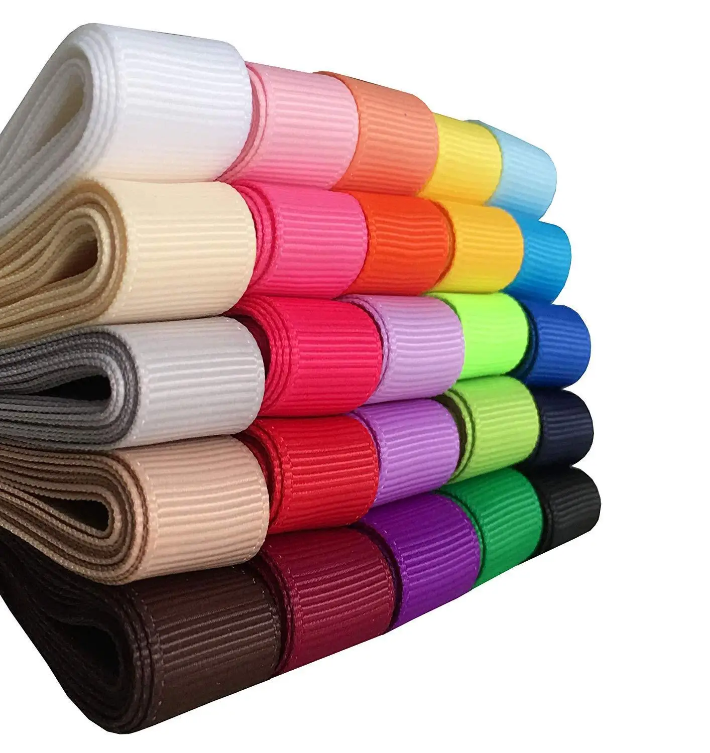 Vibrant Grosgrain Ribbon Collection for DIY Crafts and Decorative Gifts (5 Meters)
