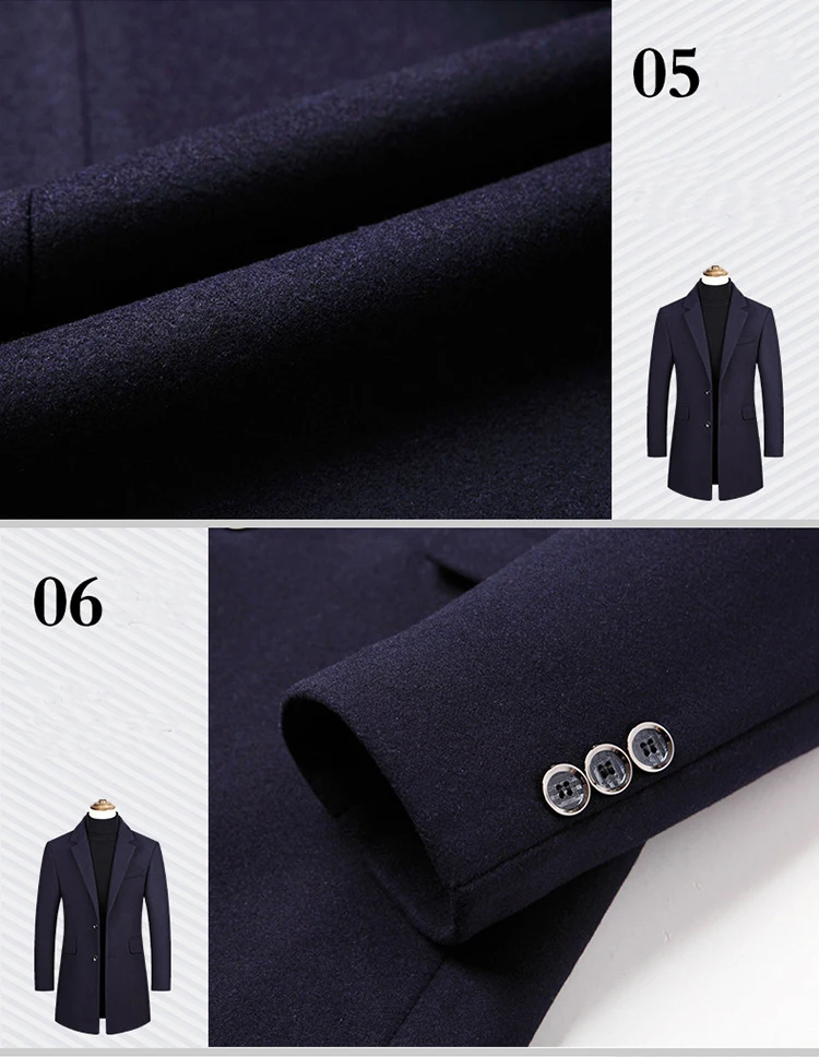 Новинка года; длинное однобортное манто Homme Hiver Cachemire