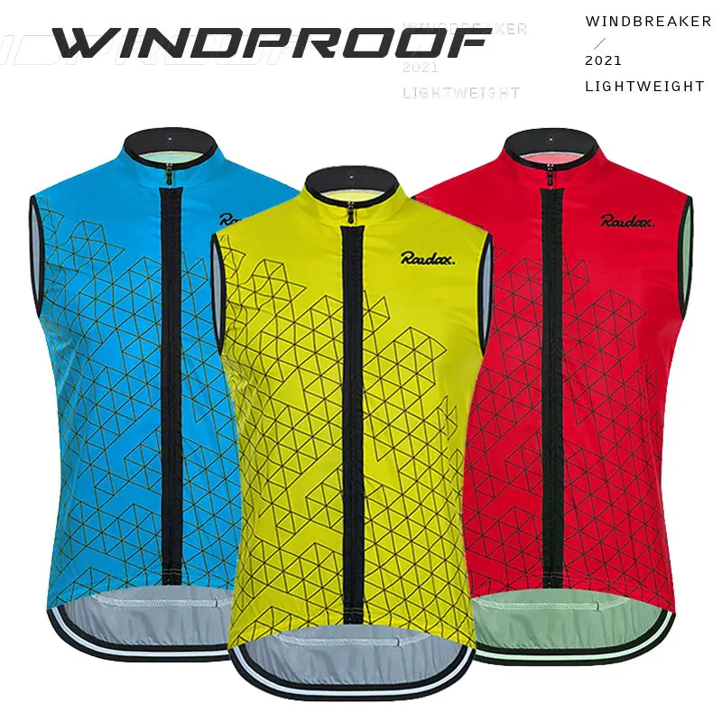 Raudax 2021 Sleeveless Sports Windproof Vest Mtb Bicycle Team Cycling