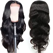 

180% Density Lace Front Human Hair Wigs For Black Women Brazilian Remy Body Wave Lace Frontal Wig With Baby Hair Blached Knots