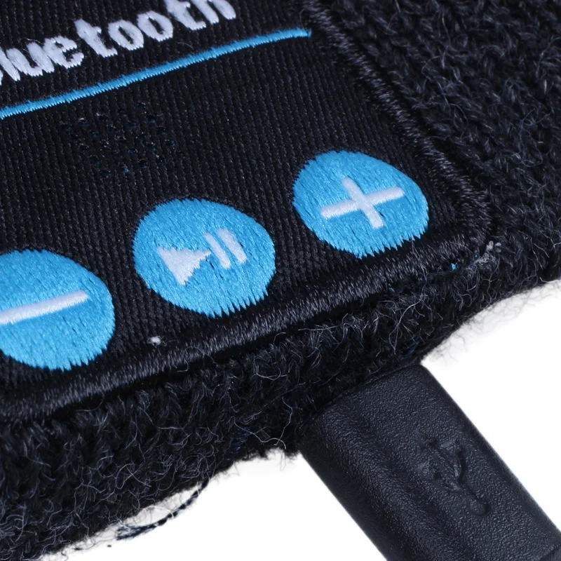 Bluetooth Music Soft Warm Beanie Hat Cap with Stereo Headphone Headset Speaker Wireless Mic Hands-free for Men Women Gift-Gray a