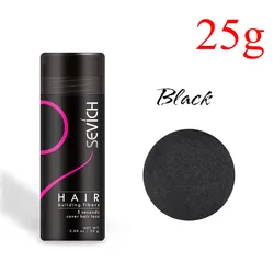 Sevich Hair Building Fiber Spray - Instant Hair Thickening & Regrowth Treatment with Keratin (Black)