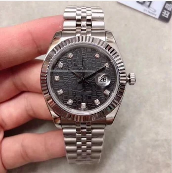 

luxury watch men AAA 36mm automatic mechanical with logo R*l*x sweeping DateJUST stainless steel watches 2813 rolexable