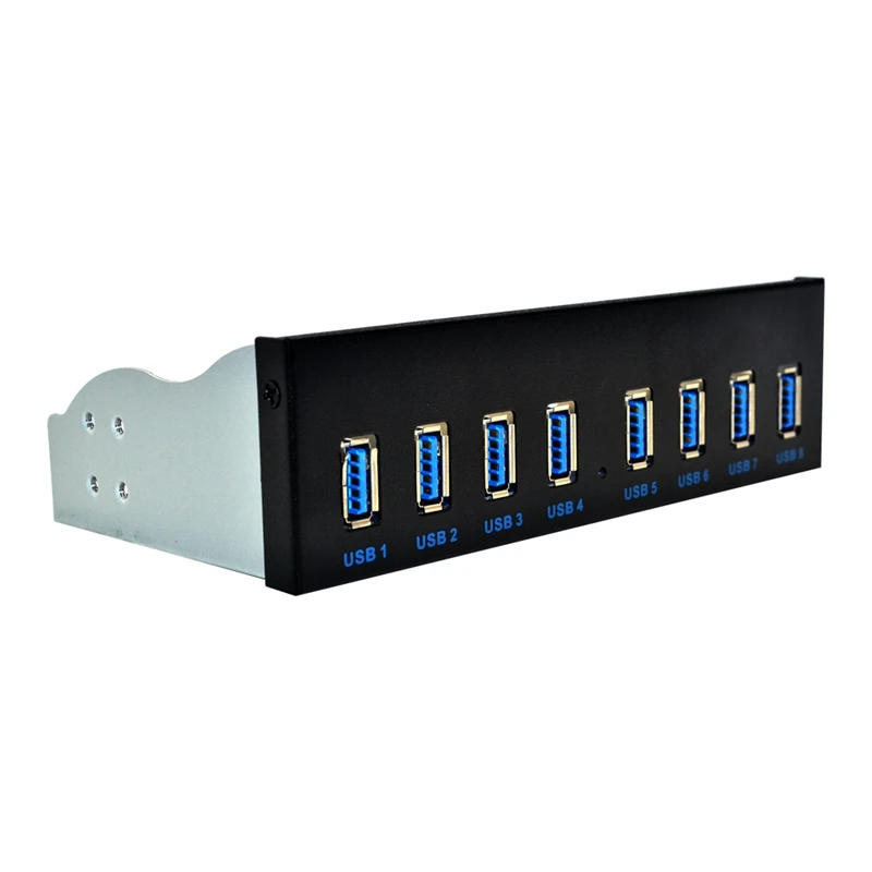  19 Pin To 8 Port USB 3.0 Hub 5.25 Inch CD-Rom Drive Bay CD Rom Front Panel for Computer Case