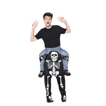 

Funny Halloween Skeleton Skull Ghost Inflatable pants Adult Cosplay Party Fancy Dress Birthday Blow Up Outfit Suit Party Decor