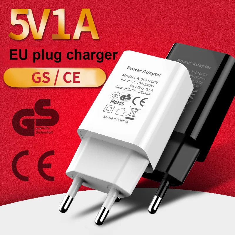 5V 1A 2A мини USB настенное зарядное устройство, зарядное устройство для мобильного телефона, ЕС вилка, зарядное устройство для samsung S8 Xiaomi mi9 huawei mate 20