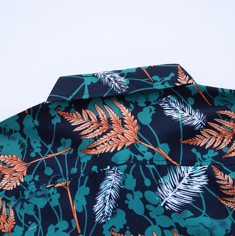 Осенне-весенняя одежда, мужская рубашка с длинным рукавом, большой размер M-5XL 6XL 7XL, гавайская пляжная Повседневная рубашка с цветочным рисунком для мужчин