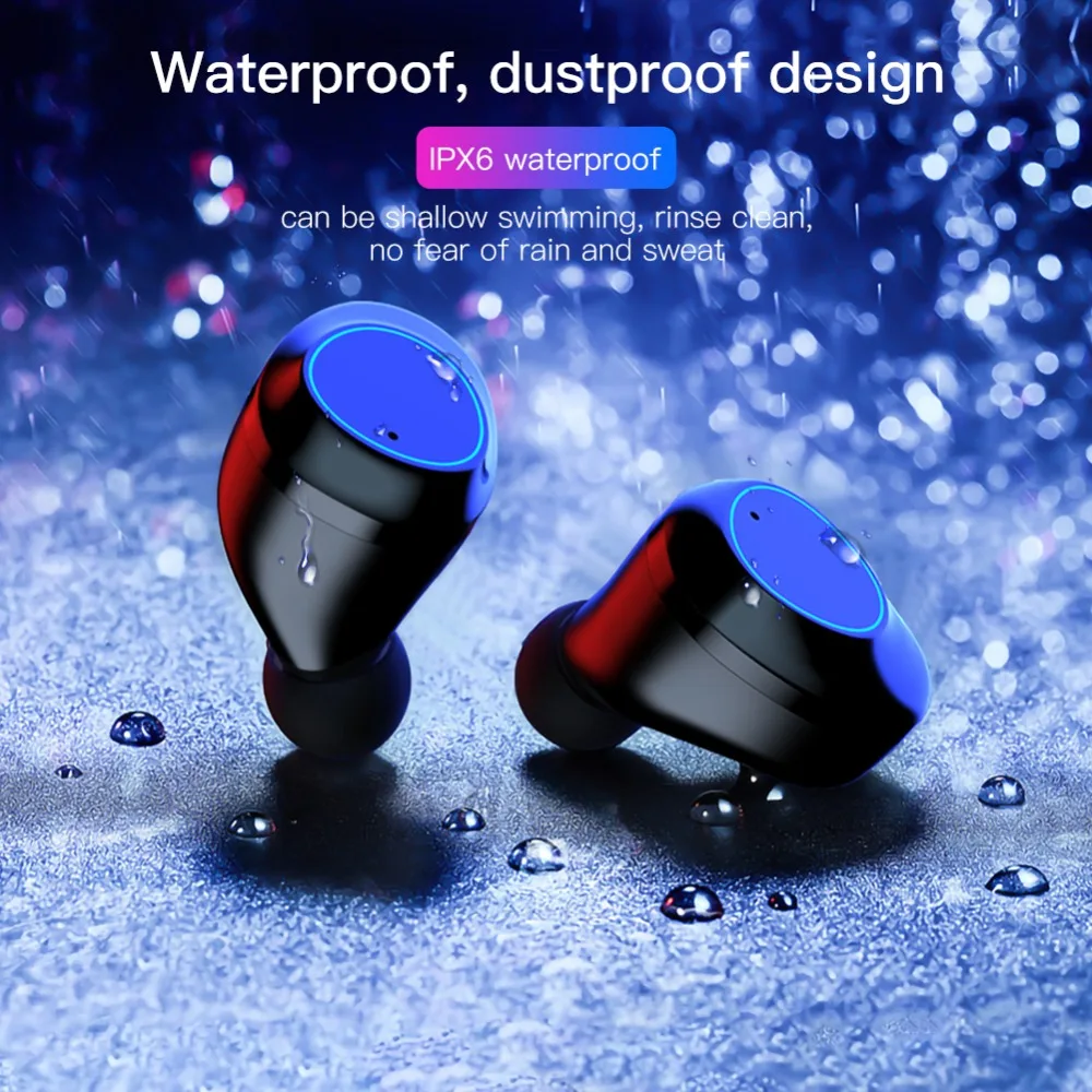 G03 Bluetooth гарнитуры 6000 мАч светодиодный смарт-дисплей высокого класса 6D объемный HD звук 5,0 IPX7 водонепроницаемые Bluetooth беспроводные наушники